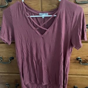 Charlotte Russe Burgundy Blouse